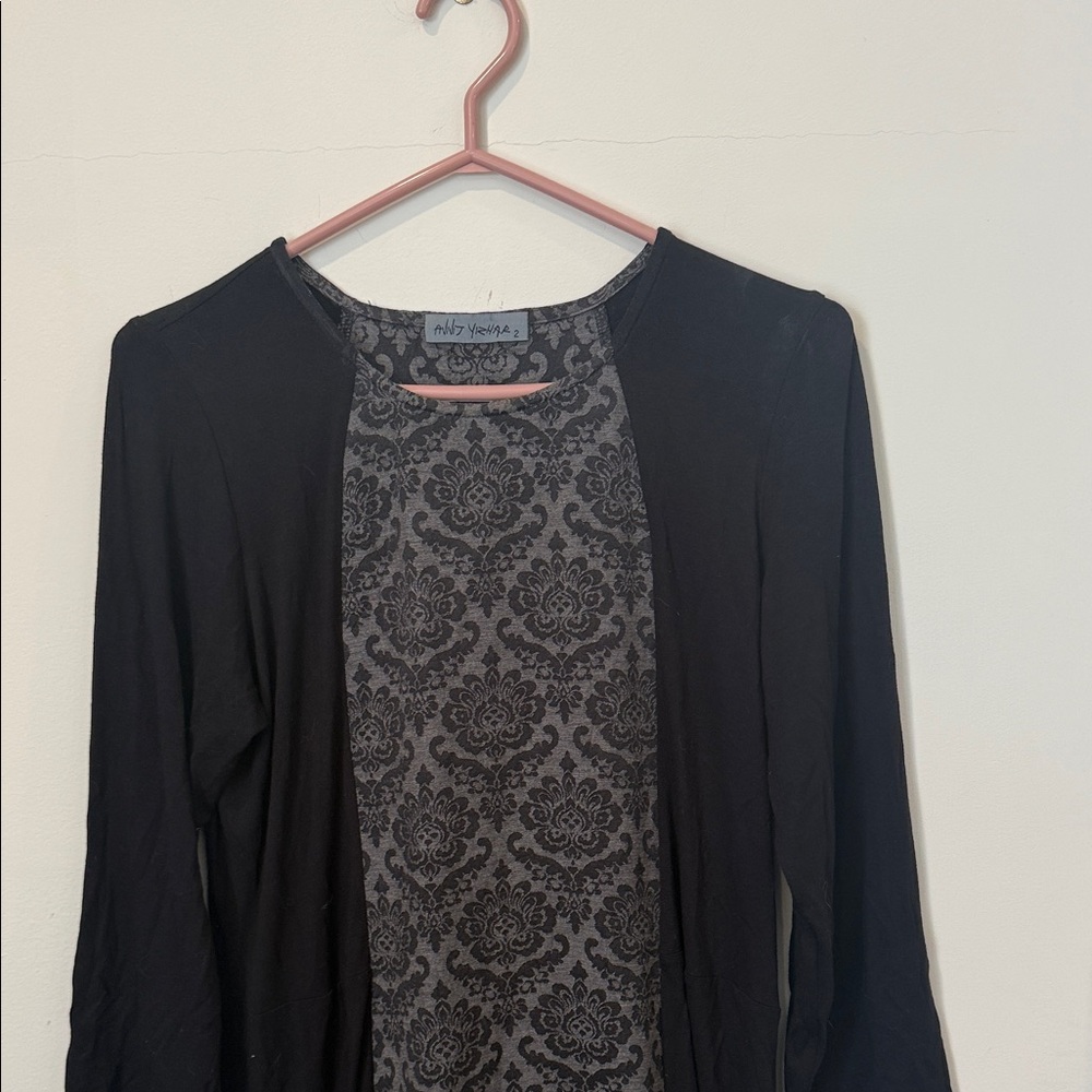 Avivit Yizhar
 Black and Gray Maxi Dress